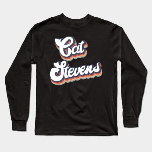 KakeanKerjoOffisial VintageColor Cat Stevens names Long Sleeve T-Shirt